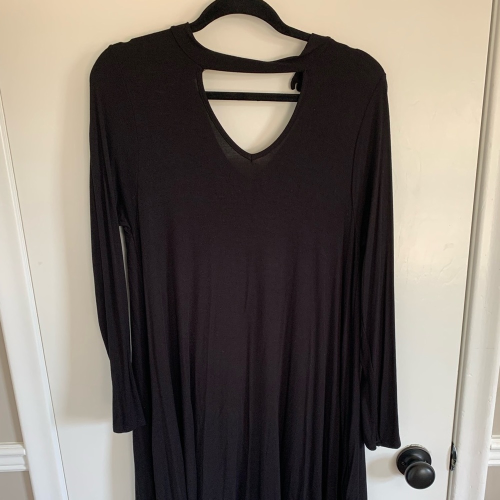 Bellamie Long Sleeve Black Dress